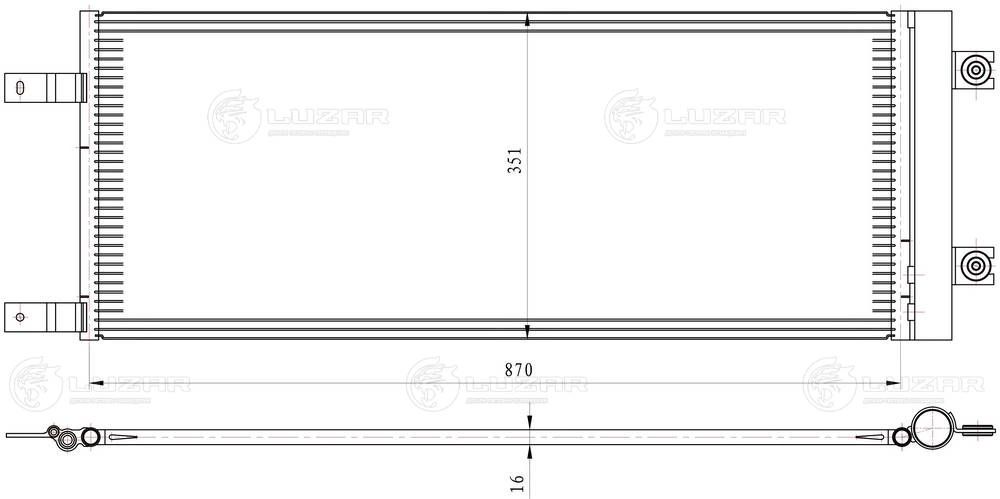 Condenser, air conditioning (LRAC 2809)