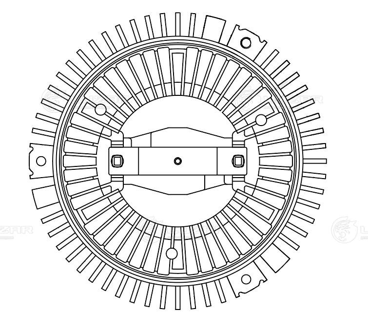 Clutch, radiator fan