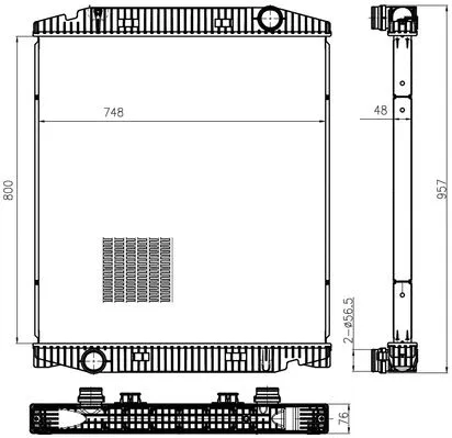 Radiator, engine cooling