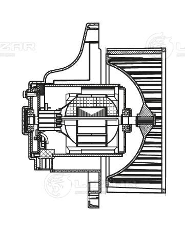 Electric Motor, interior blower