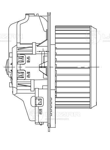 Electric Motor, interior blower