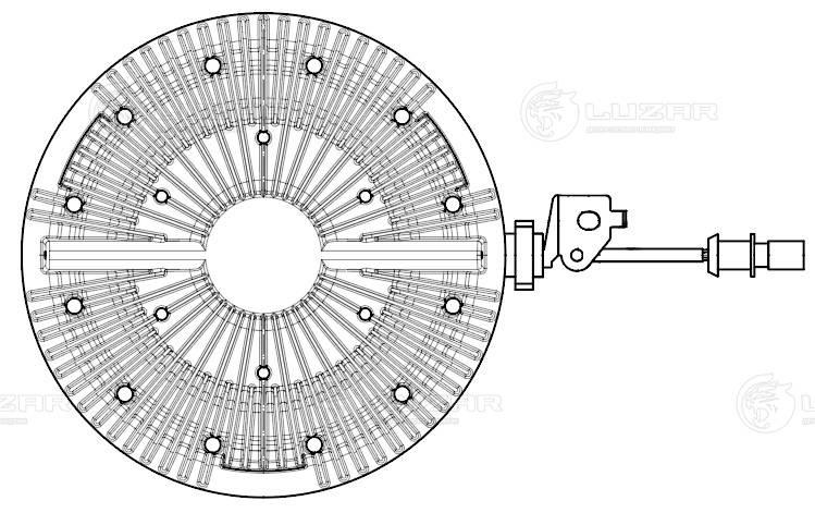 Clutch, radiator fan