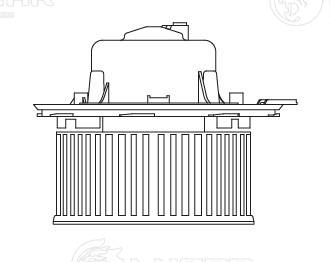 Electric Motor, interior blower