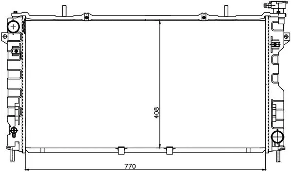 Radiator, engine cooling