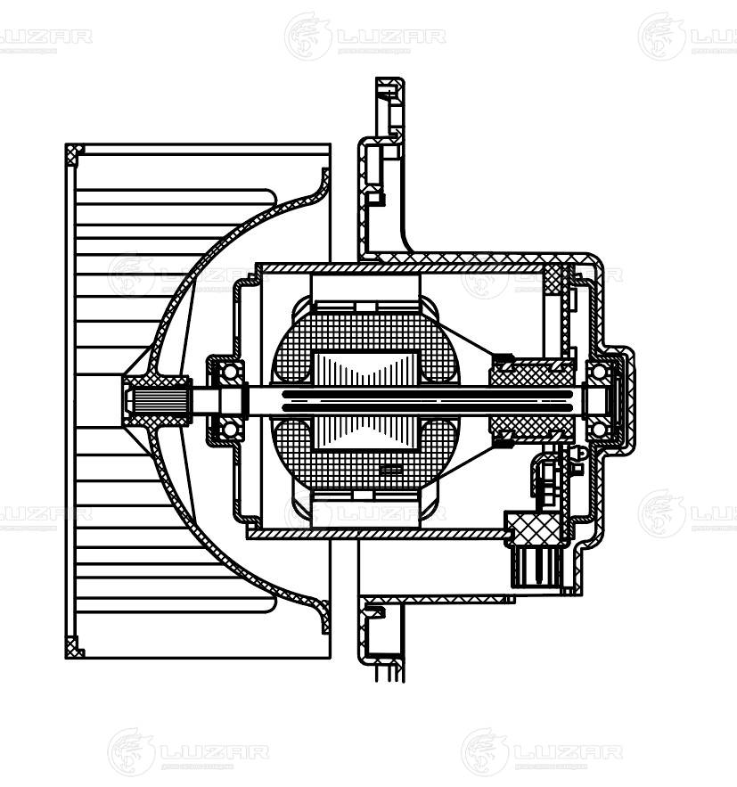 Electric Motor, interior blower