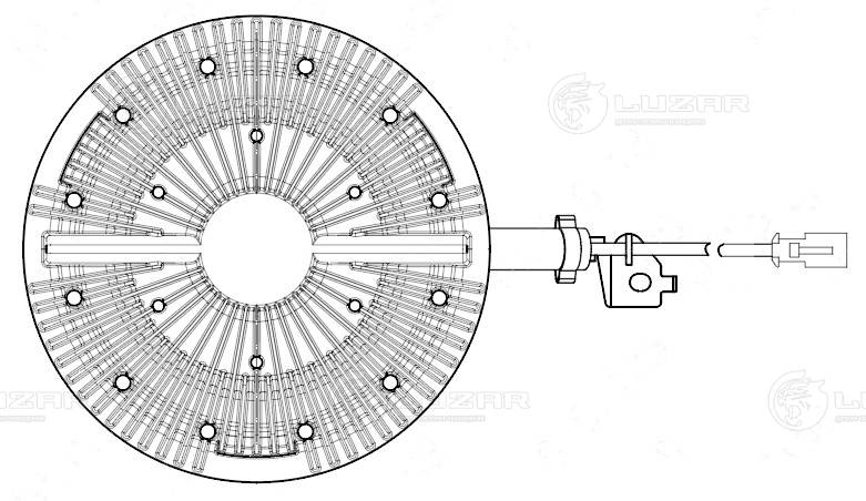 Clutch, radiator fan