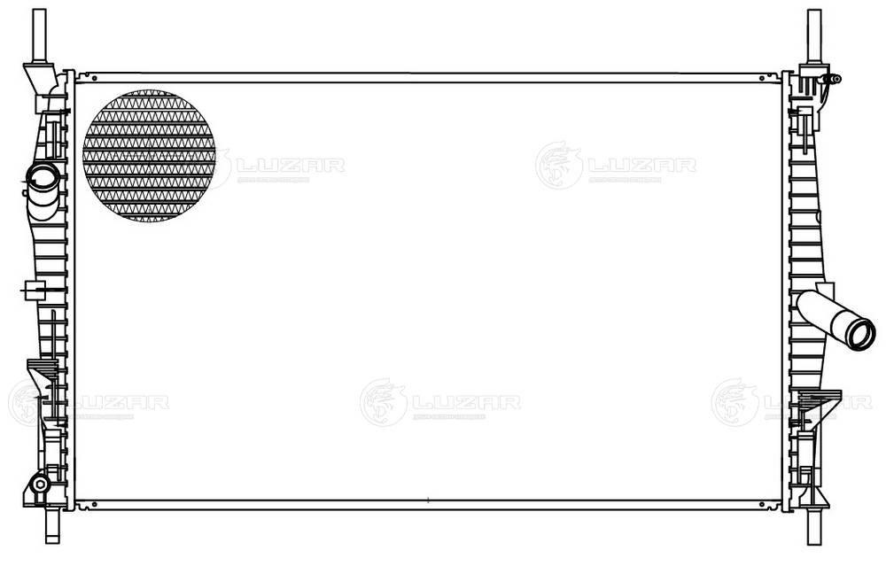Radiator, engine cooling (LRc 1087)