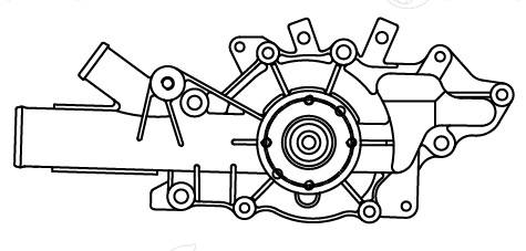 Water Pump, engine cooling