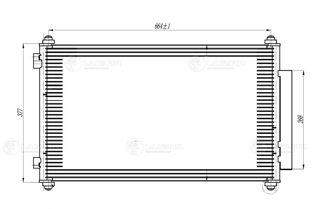 Condenser, air conditioning (LRAC 23ZP)