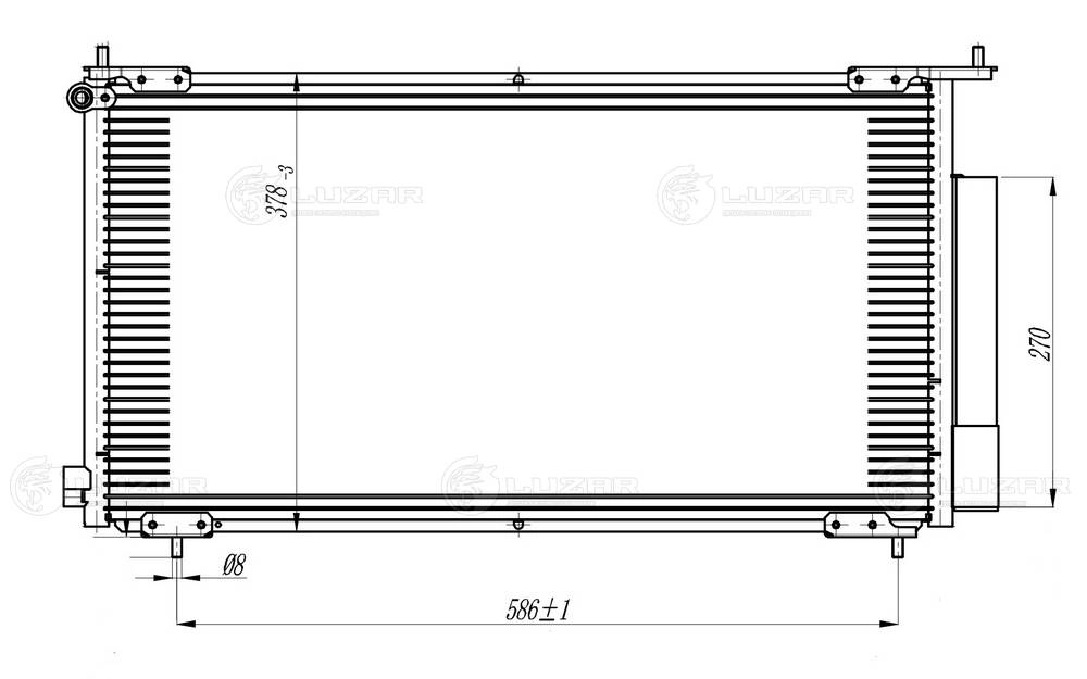 Condenser, air conditioning (LRAC 23NL)