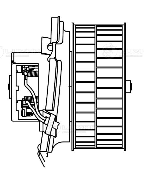 Electric Motor, interior blower