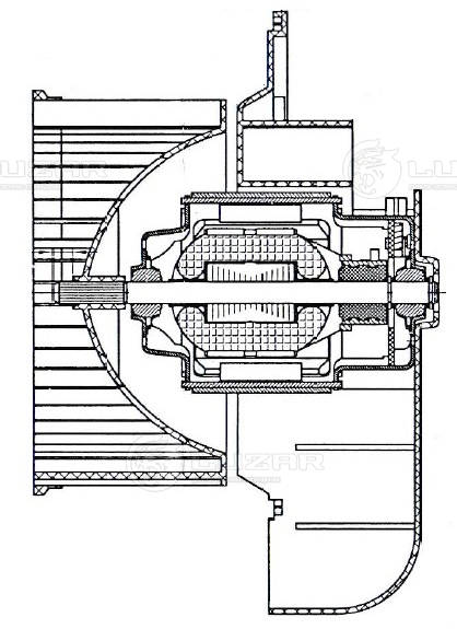 Electric Motor, interior blower
