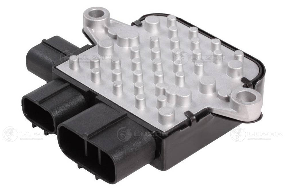 Series resistor, electric motor (radiator fan)