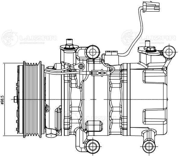 Compressor, air conditioning (LCAC 2521)