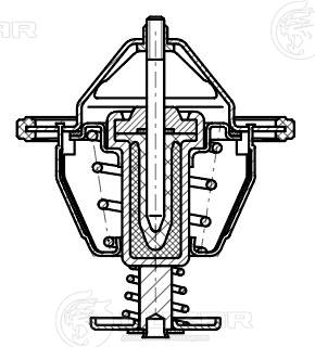 Thermostat, coolant