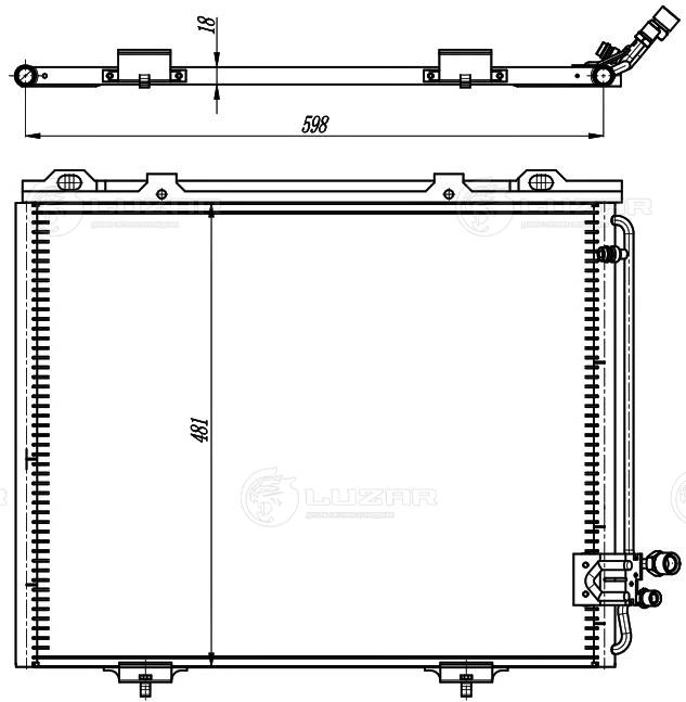 Condenser, air conditioning (LRAC 1515)