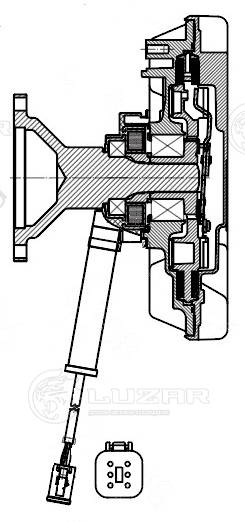 Clutch, radiator fan