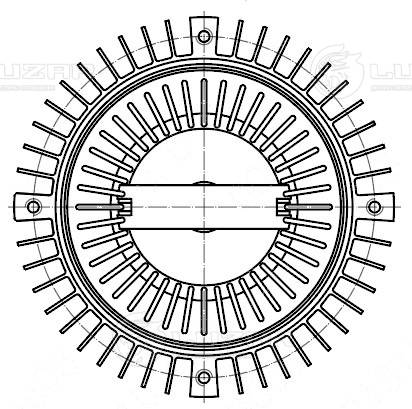 Clutch, radiator fan