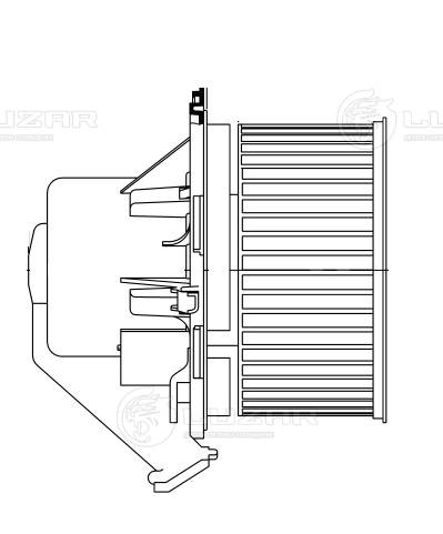 Electric Motor, interior blower