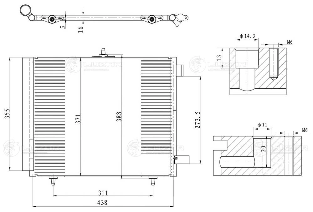 Condenser, air conditioning (LRAC 2008)