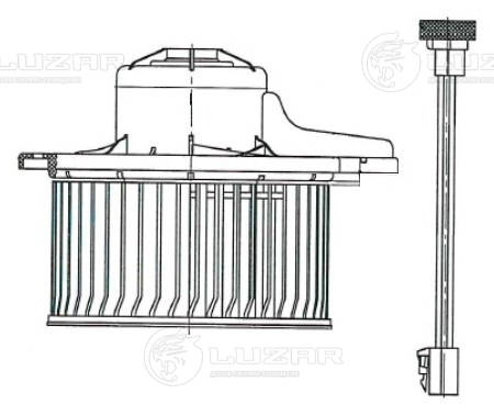 Electric Motor, interior blower