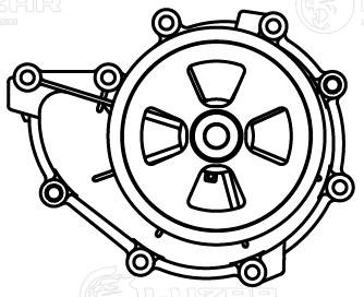 Water Pump, engine cooling (LWP 2702)