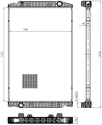 Radiator, engine cooling