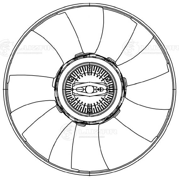 Clutch, radiator fan