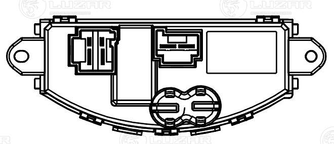 Resistor, interior blower