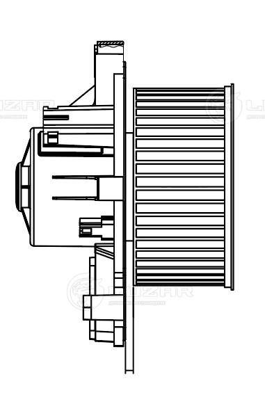 Electric Motor, interior blower