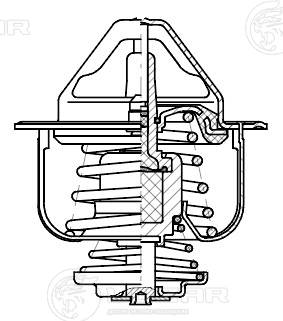 Thermostat, coolant