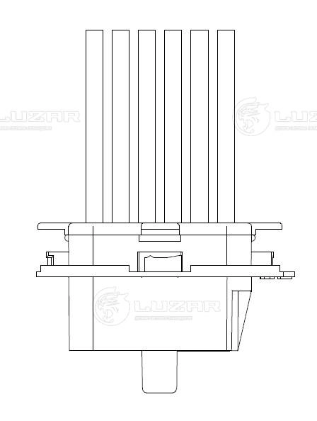 Resistor, interior blower
