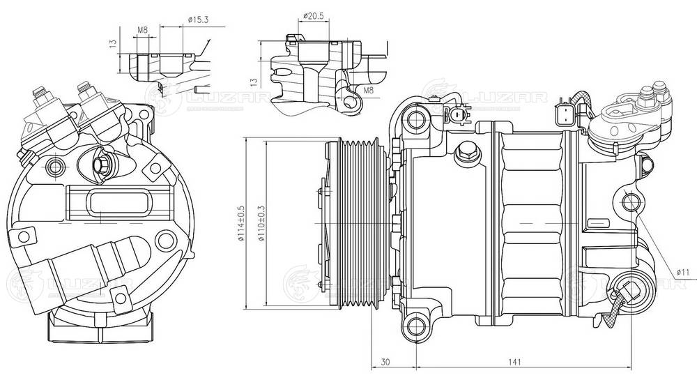 Compressor, air conditioning