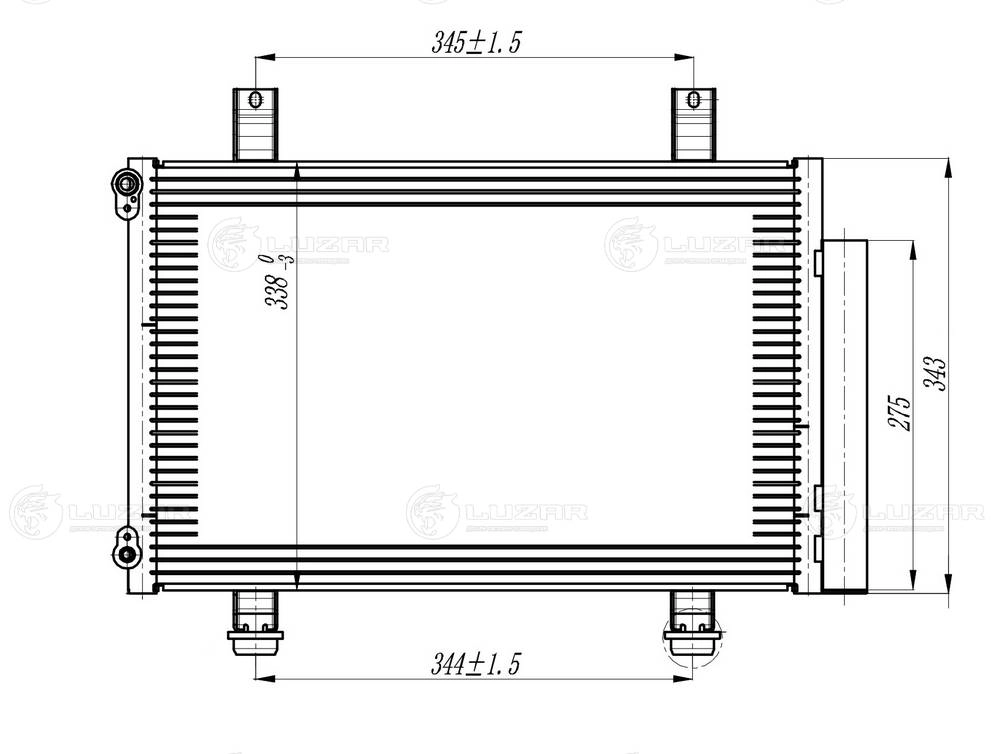 Condenser, air conditioning (LRAC 2462)