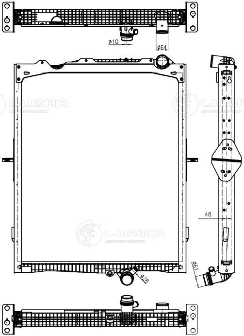 Radiator, engine cooling