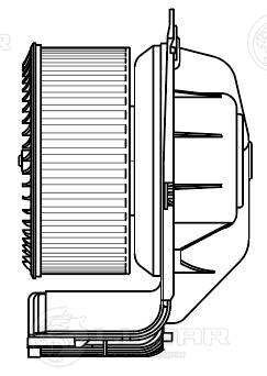 Electric Motor, interior blower