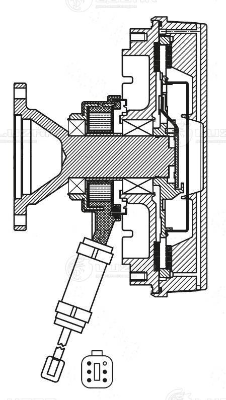 Clutch, radiator fan
