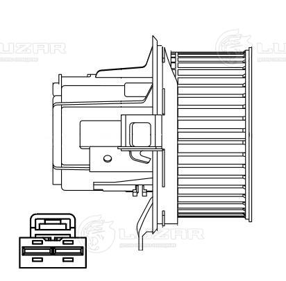Electric Motor, interior blower