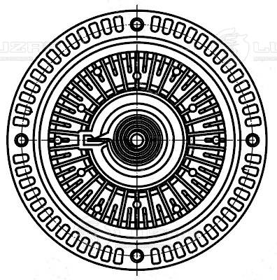 Clutch, radiator fan