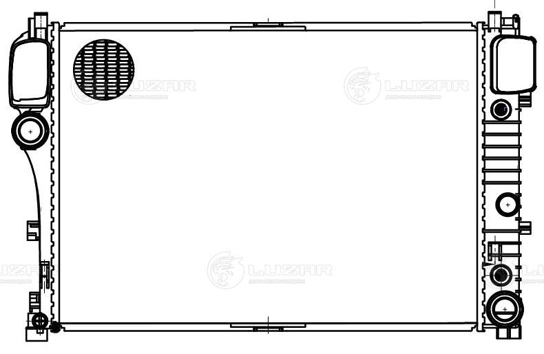 Radiator, engine cooling (LRc 15121)