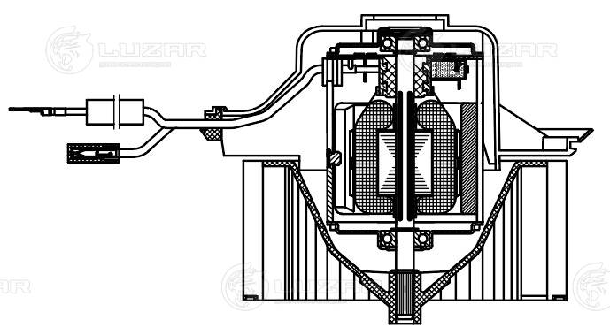 Electric Motor, interior blower
