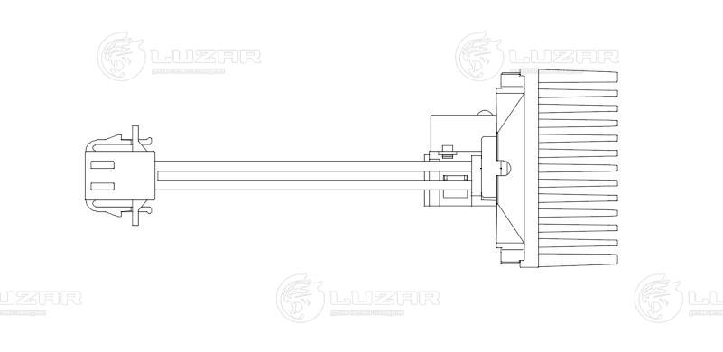 Resistor, interior blower