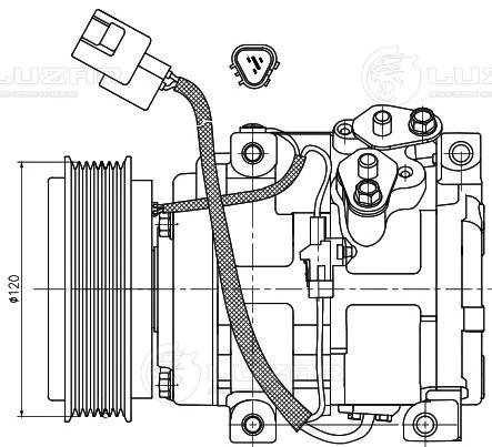 Compressor, air conditioning (LCAC 1150)