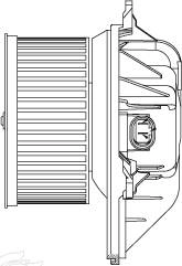 Electric Motor, interior blower