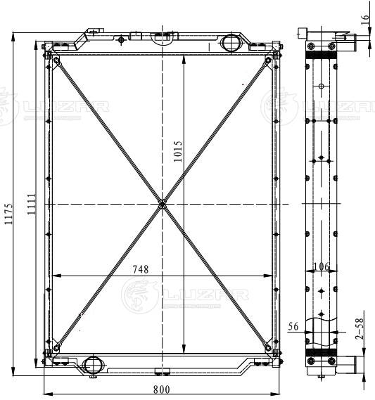 Radiator, engine cooling