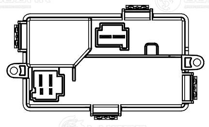 Resistor, interior blower