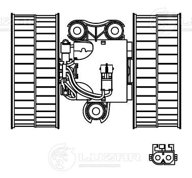 Electric Motor, interior blower