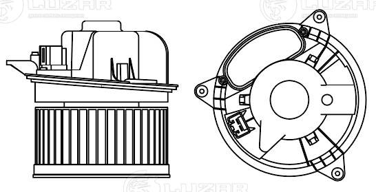 Electric Motor, interior blower