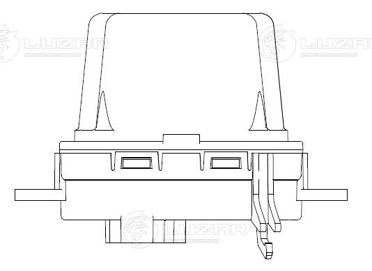 Resistor, interior blower