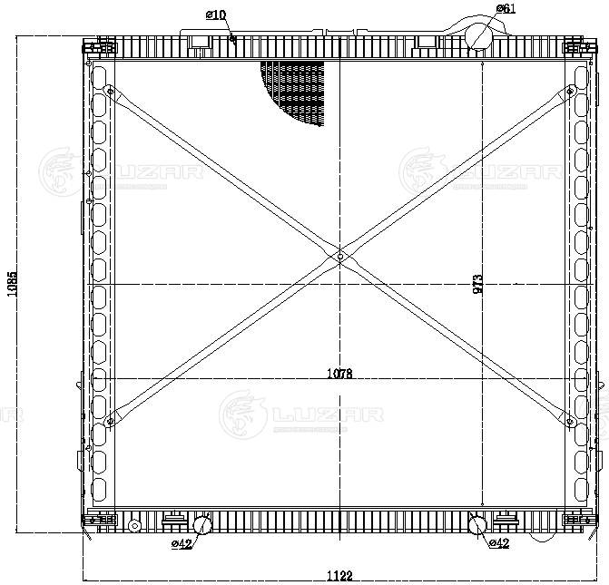 Radiator, engine cooling